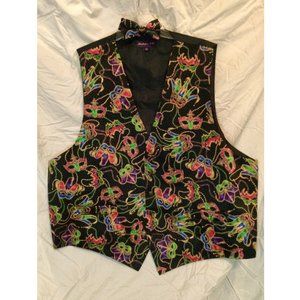 Mardi Gras Tuxedo Vest 2XL
